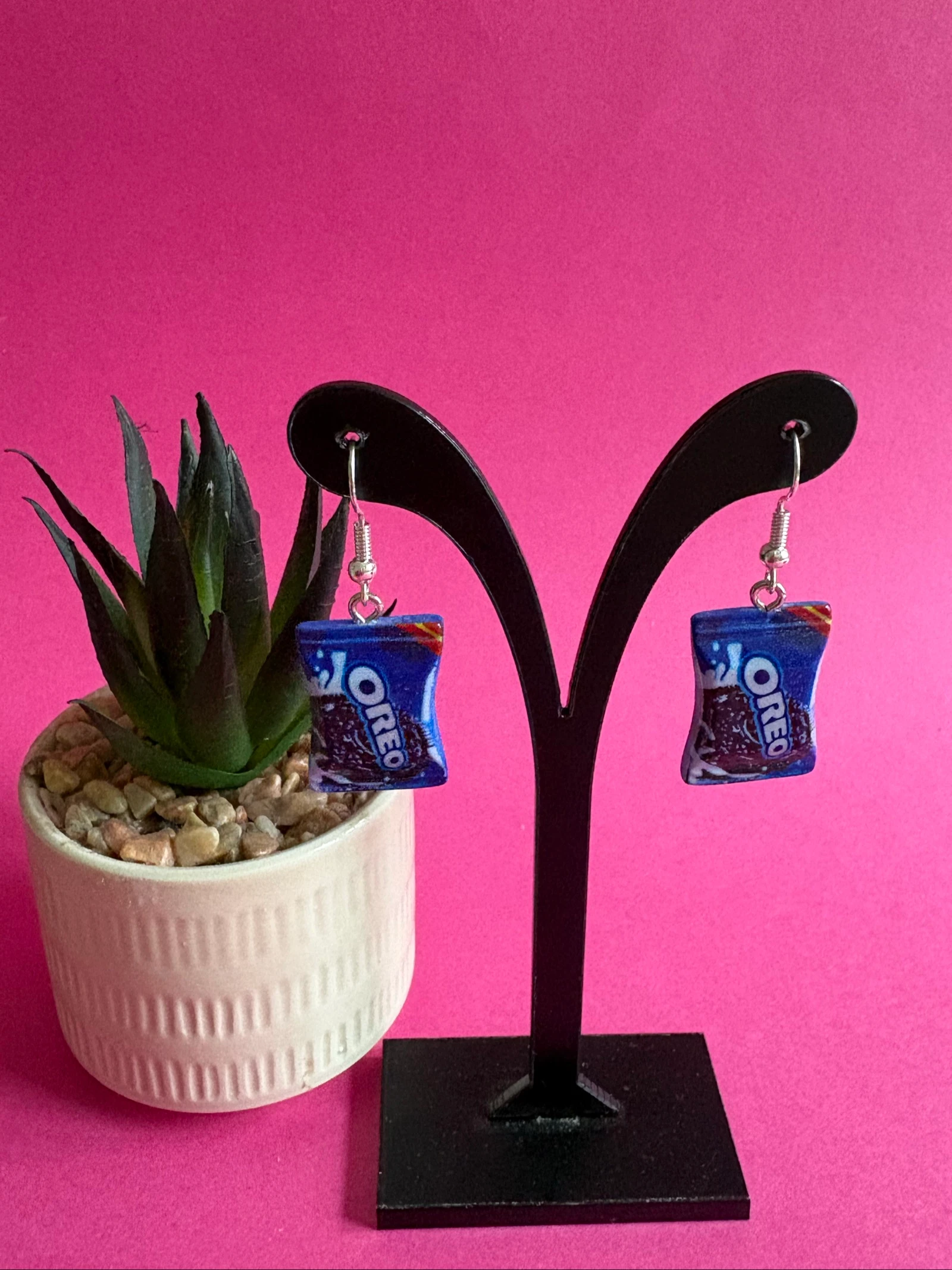Lote de 4 pares de aretes de diseño gourmet – photo 2